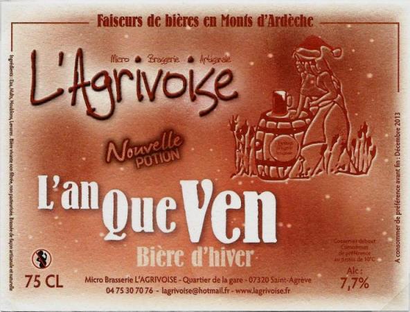 etiquette BRASSERIE L'AGRIVOISE 03