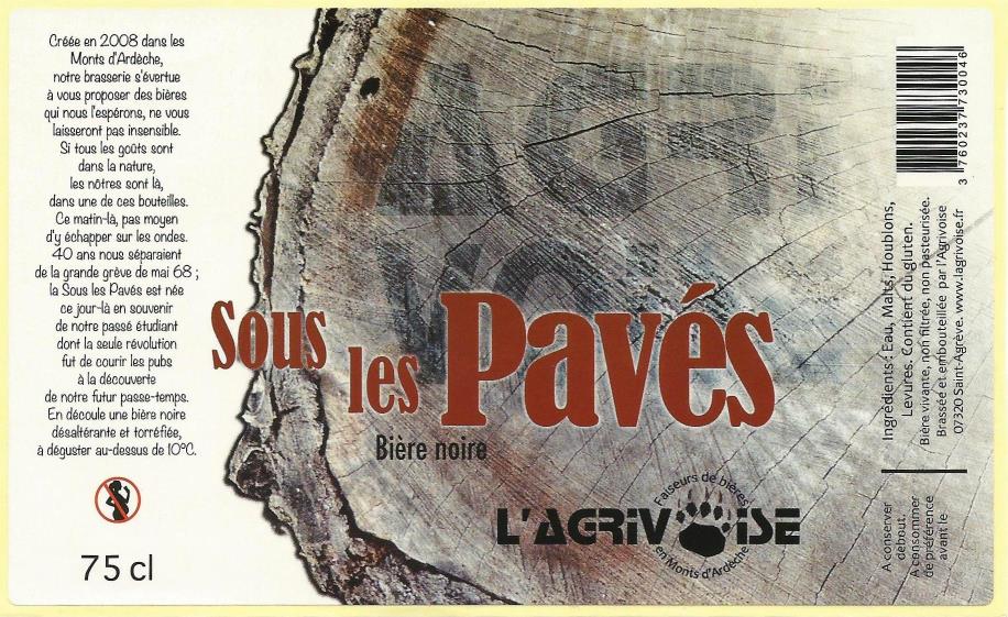 etiquette BRASSERIE L'AGRIVOISE 17