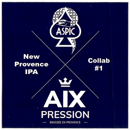 Etiquette BRASSERIE AIX PRESSION 16