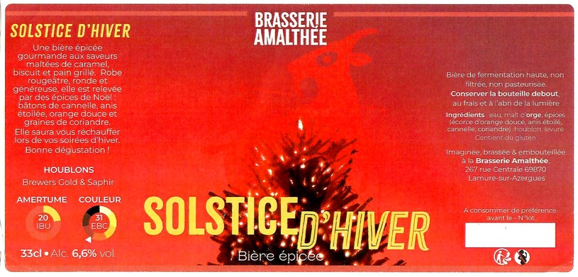 Etiquette BRASSERIE AMALTHEE 01