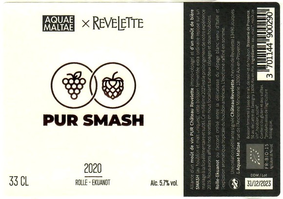 etiquette BRASSERIE AQUAE MALTAE 15