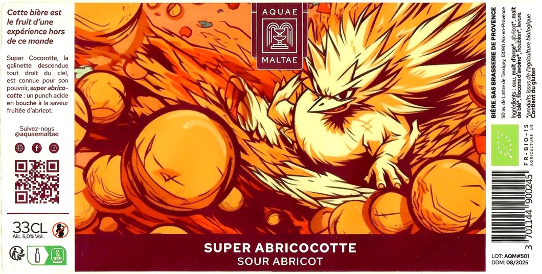 Etiquette BRASSERIE AQUAE MALTAE 28