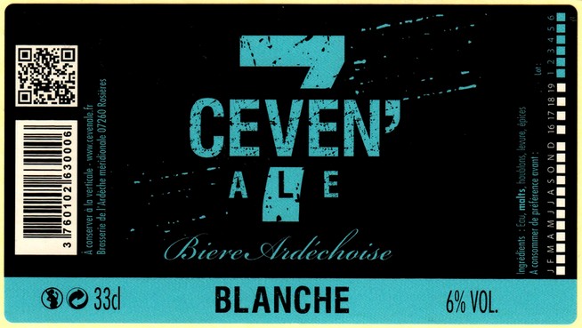 etiquette BRASSERIE ARDECHE MERIDIONALE 22