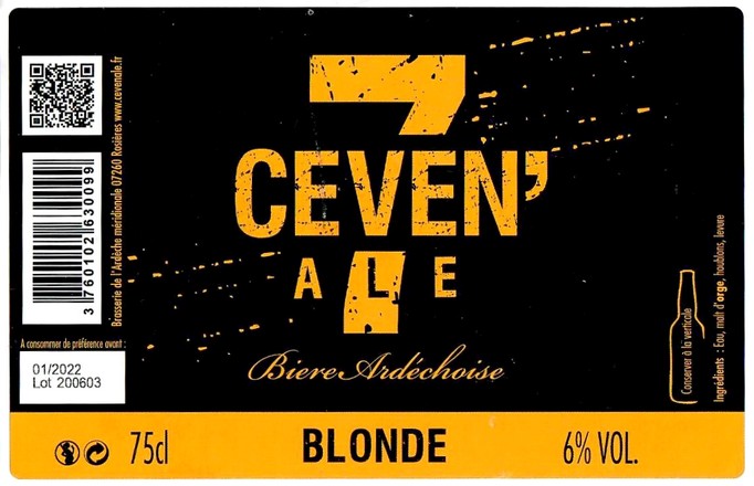 Etiquette BRASSERIE ARDECHE MERIDIONALE 30