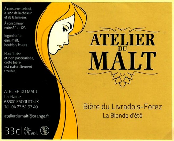 etiquette BRASSERIE L'ATELIER DU MALT 01