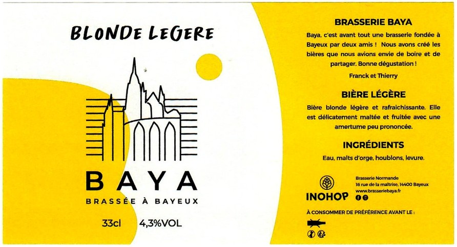 Etiquette BRASSERIE BAYA 01