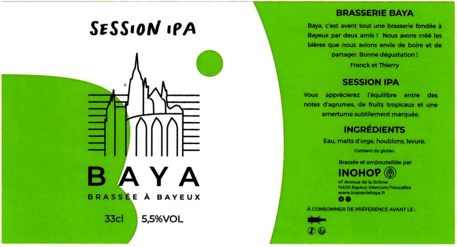 Etiquette BRASSERIE BAYA 03