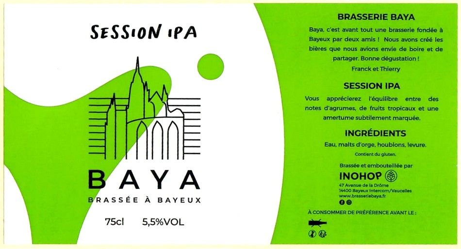 Etiquette BRASSERIE BAYA 06