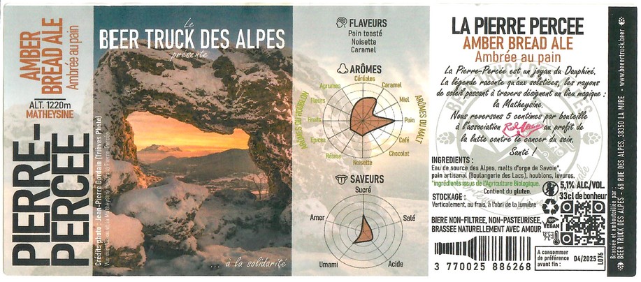 Etiquette BRASSERIE BEER TRUCK DES ALPES 02