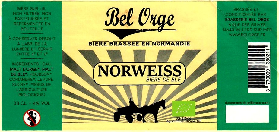 etiquette BRASSERIE BEL ORGE 08