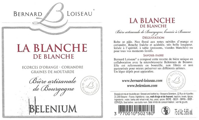 etiquette BRASSERIE BELENIUM 16