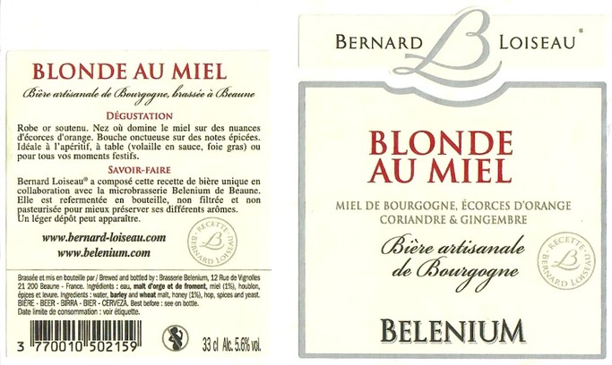 Etiquette BRASSERIE BELENIUM 32