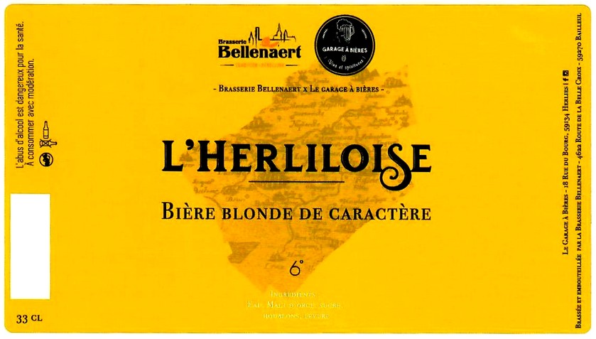 etiquette BRASSERIE BELLENAERT 105