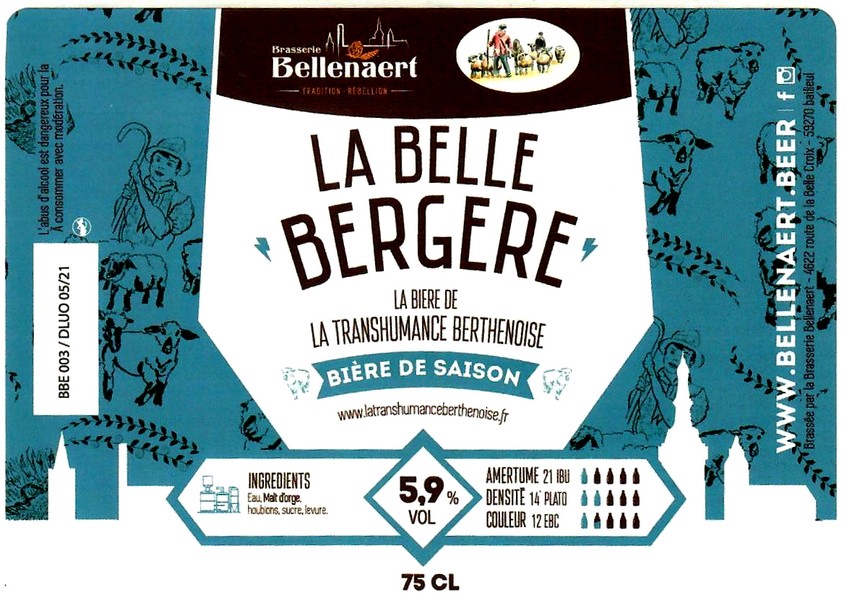 etiquette BRASSERIE BELLENAERT 141