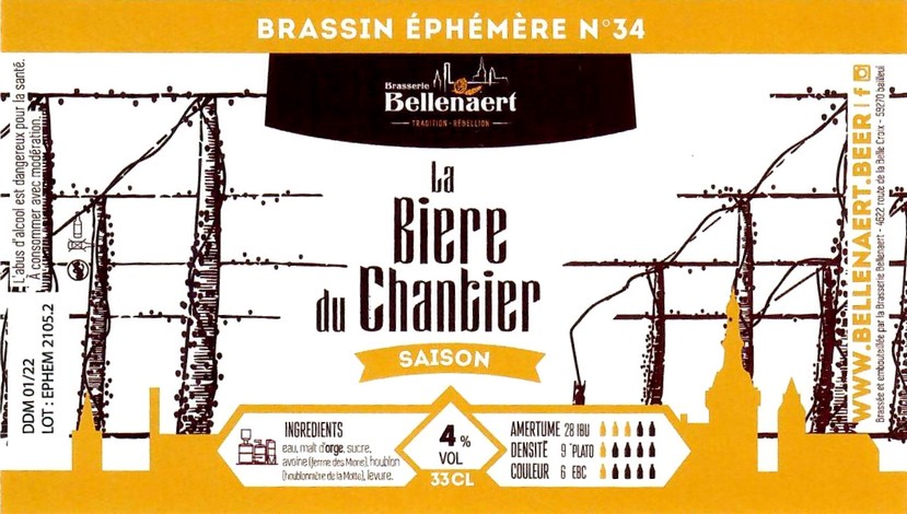 Etiquette BRASSERIE BELLENAERT 207