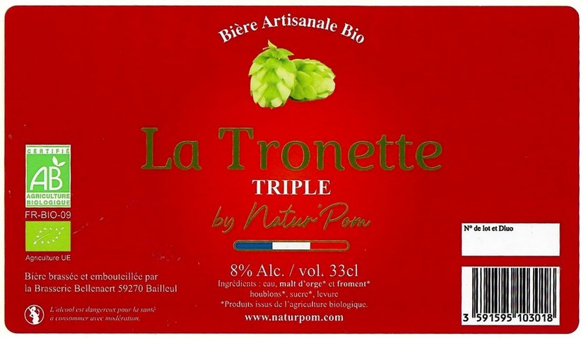 Etiquette BRASSERIE BELLENAERT 251