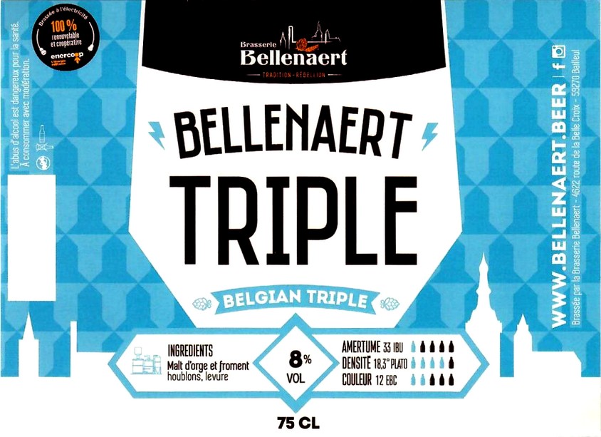 etiquette BRASSERIE BELLENAERT 37
