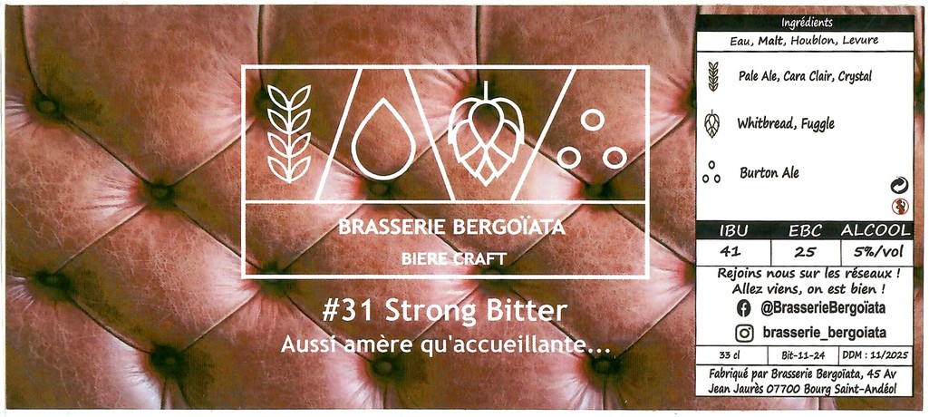 Etiquette BRASSERIE BERGOIATA 24