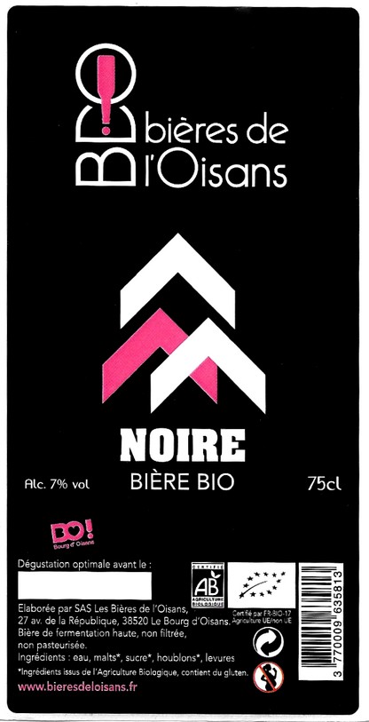 etiquette BRASSERIE BIERES DE L'OISANS 20
