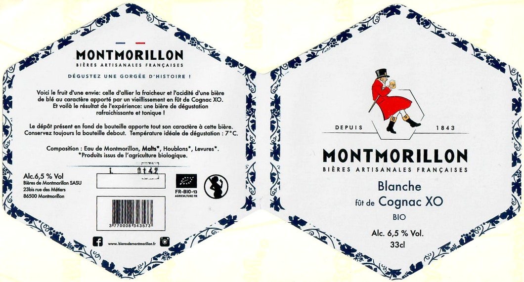 Etiquette BRASSERIE BIERES DE MONTMORILLON 05