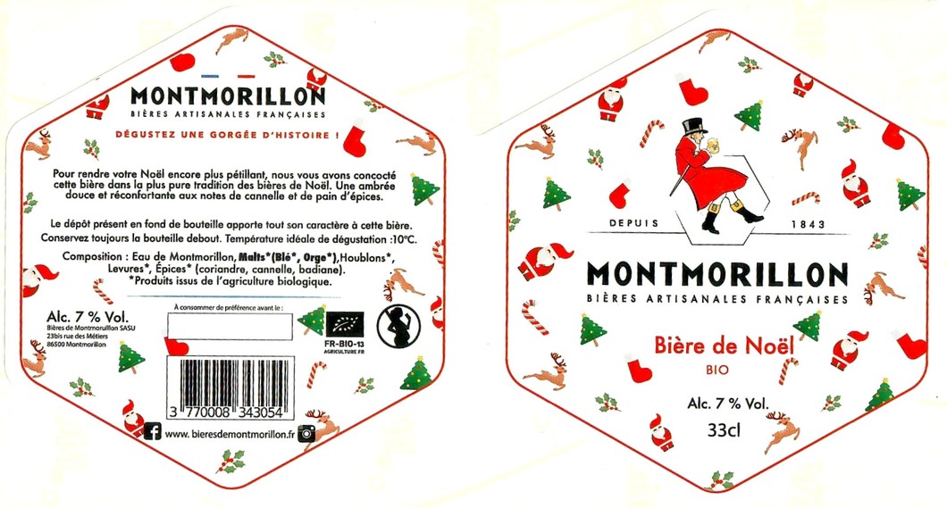 Etiquette BRASSERIE BIERES DE MONTMORILLON 06