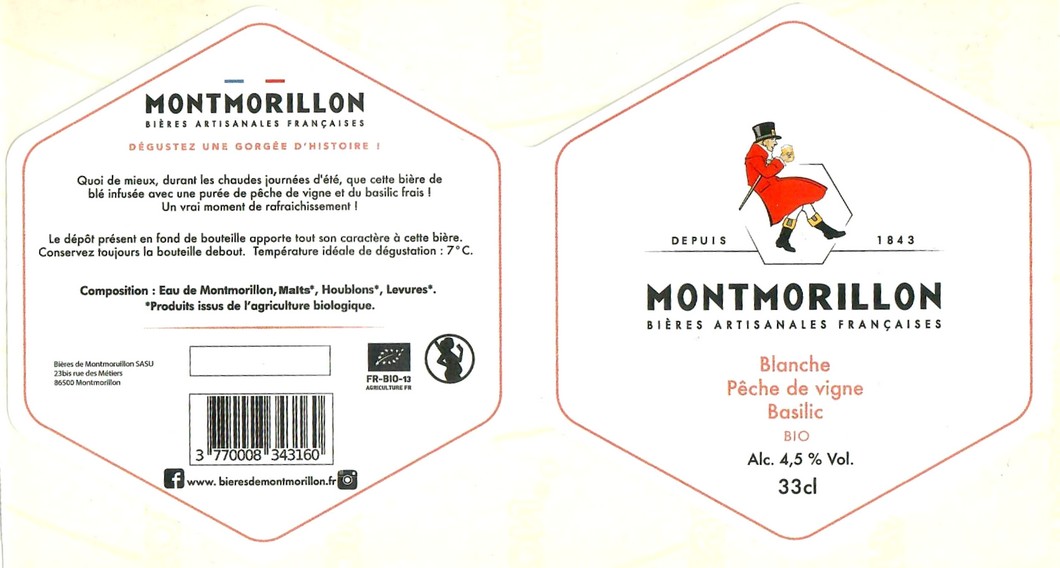 Etiquette BRASSERIE BIERES DE MONTMORILLON 10