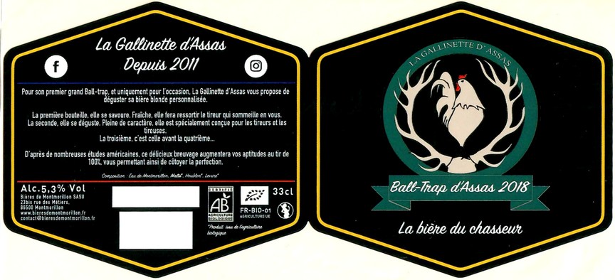 Etiquette BRASSERIE BIERES DE MONTMORILLON 29