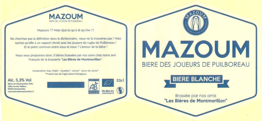 Etiquette BRASSERIE BIERES DE MONTMORILLON 32