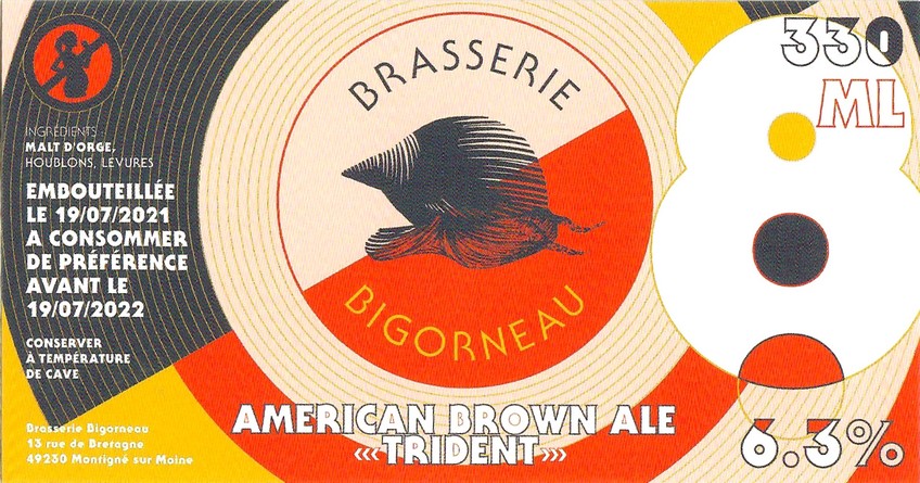 Etiquette BRASSERIE BIGORNEAU 23