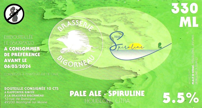 Etiquette BRASSERIE BIGORNEAU 44