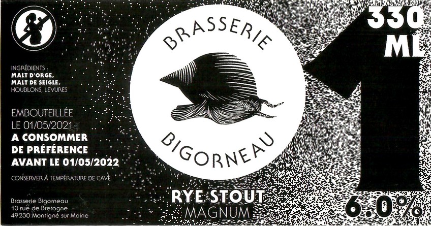 Etiquette BRASSERIE BIGORNEAU 47
