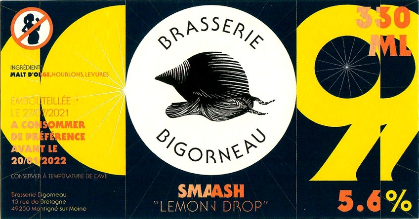 Etiquette BRASSERIE BIGORNEAU 48