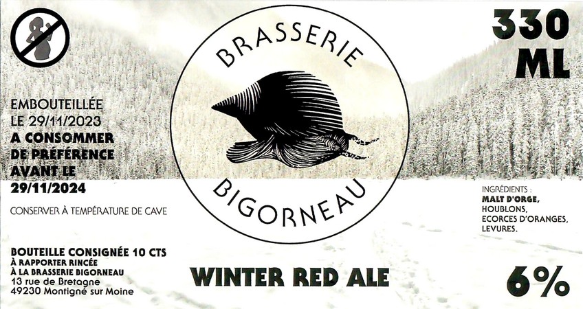 Etiquette BRASSERIE BIGORNEAU 50