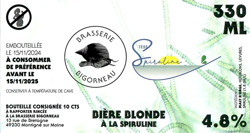 Etiquette BRASSERIE BIGORNEAU 56