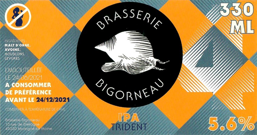 Etiquette BRASSERIE BIGORNEAU 57