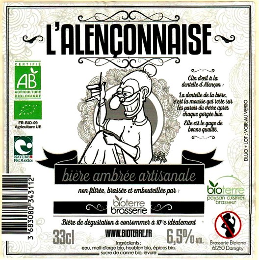 etiquette BRASSERIE BIOTERRES 12