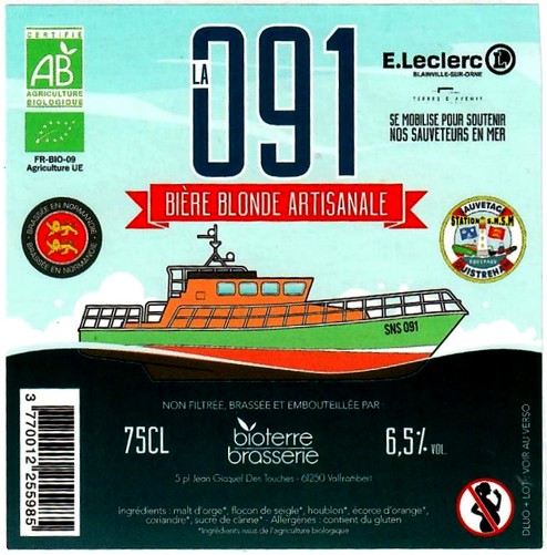 Etiquette BRASSERIE BIOTERRES 24