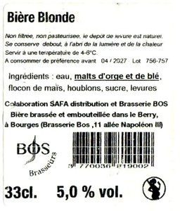 Etiquette BRASSERIE BOS 31B