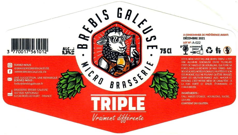 etiquette BREBIS GALEUSE 01