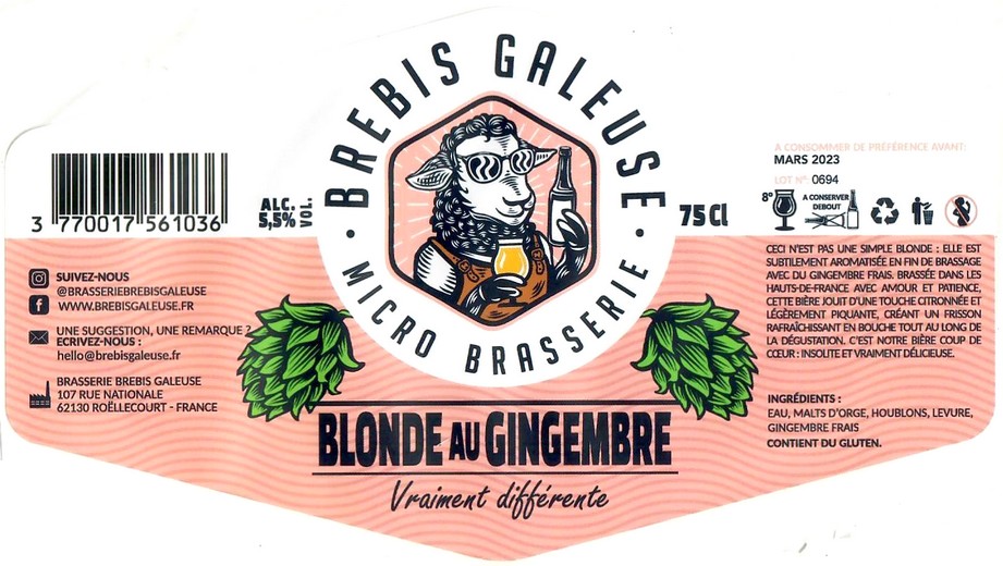 Etiquette BRASSERIE BREBIS GALEUSE 10