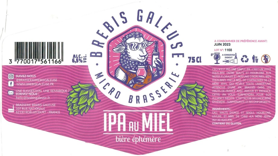 Etiquette BRASSERIE BREBIS GALEUSE 17