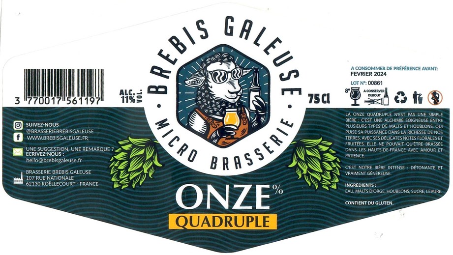 Etiquette BRASSERIE BREBIS GALEUSE 18