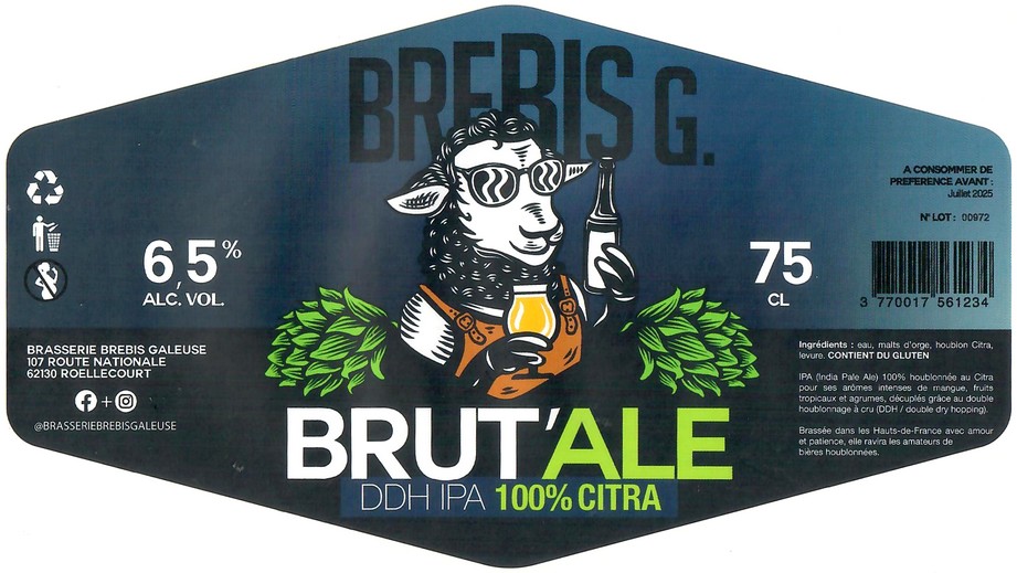 Etiquette BRASSERIE BREBIS GALEUSE 24