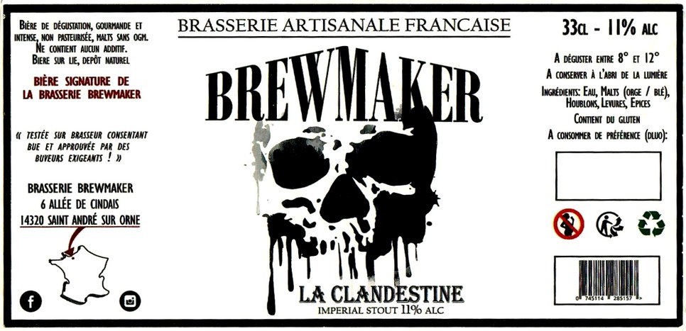 etiquette BRASSERIE BREWMAKER 07