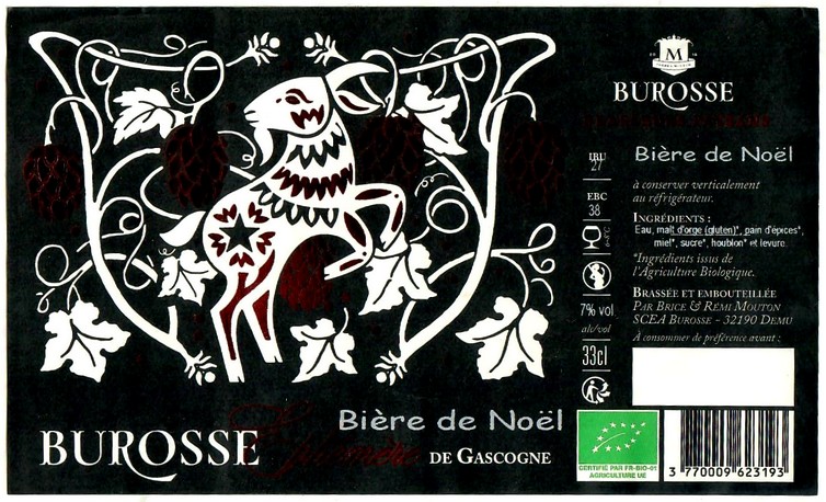 Etiquette BRASSERIE BUROSSE 02