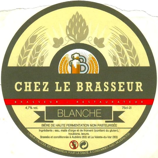 etiquette BRASSERIE CHEZ LE BRASSEUR 04