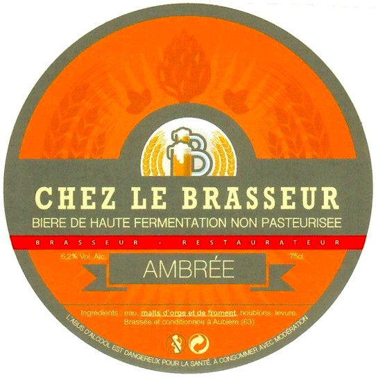 etiquette BRASSERIE CHEZ LE BRASSEUR 10