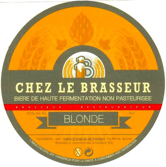 etiquette BRASSERIE CHEZ LE BRASSEUR 13
