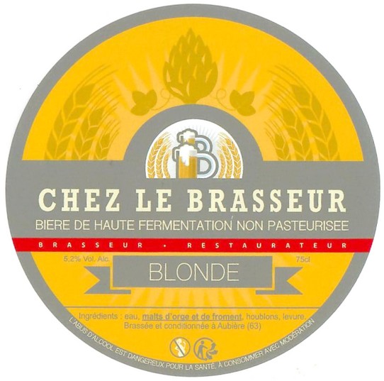 Etiquette BRASSERIE CHEZ LE BRASSEUR 17