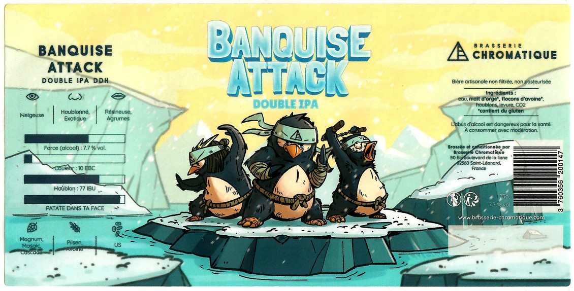 Etiquette BRASSERIE CHROMATIQUE 90